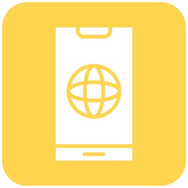 Web Vektörü Simgesi Tasarım İllüstrasyonu