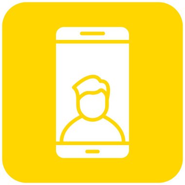 Video çağrısı Vektör Simgesi Tasarım İllüstrasyonu