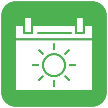 Takvim Vektörü Simgesi Tasarım İllüstrasyonu