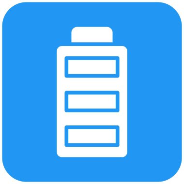 Pil Vektörü Simgesi Tasarım Çizimi