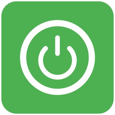 Güç Düğmesi Vektör Simgesi Tasarım İllüstrasyonu