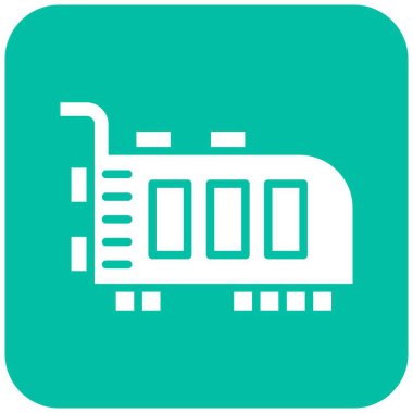 Pci Kart Vektör Simgesi Tasarım İllüstrasyonu
