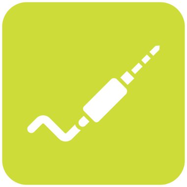 Ses Jack Vektör Simgesi Tasarım İllüstrasyonu