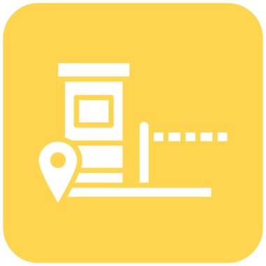 Toll Vektör Simgesi Tasarım İllüstrasyonu