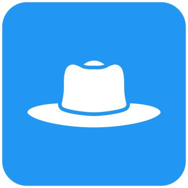 Şapka Vektörü Simgesi Tasarım İllüstrasyonu