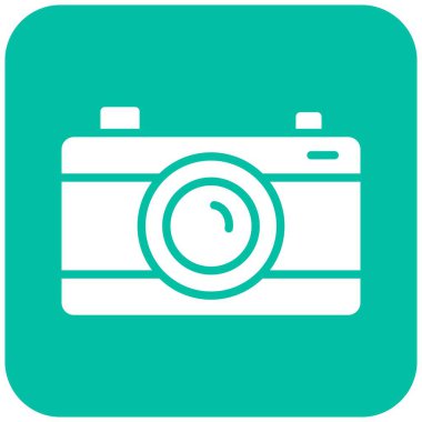 Kamera Vektörü Simgesi Tasarım İllüstrasyonu