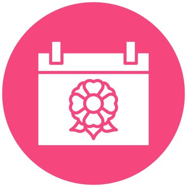 Takvim Vektörü Simgesi Tasarım İllüstrasyonu