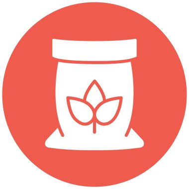 Gübre Vektörü Simgesi Tasarım İllüstrasyonu