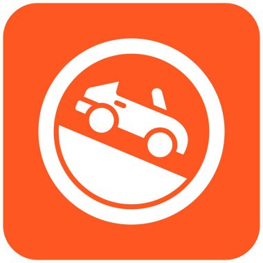 Eğim Vektörü Simgesi Tasarım İllüstrasyonu