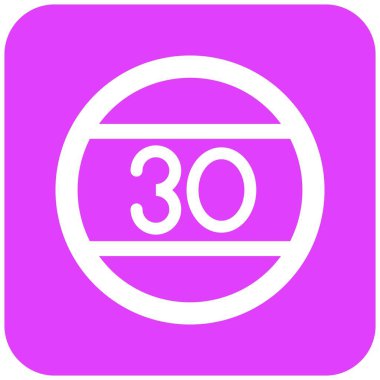 Hız sınırı Vektör Simgesi Tasarım İllüstrasyonu