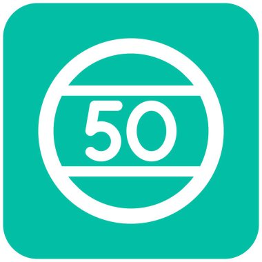 Hız sınırı Vektör Simgesi Tasarım İllüstrasyonu