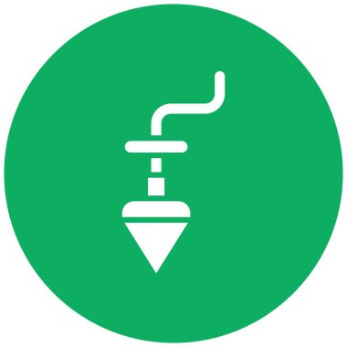 Plumb Bob Vektör Simgesi Tasarım İllüstrasyonu