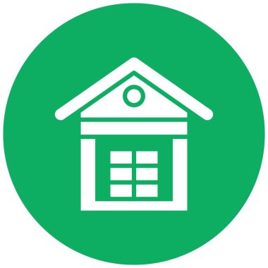 Depo Vektörü Simgesi Tasarım İllüstrasyonu