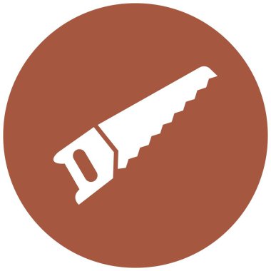 Saw Vektör Simgesi Tasarım İllüstrasyonu