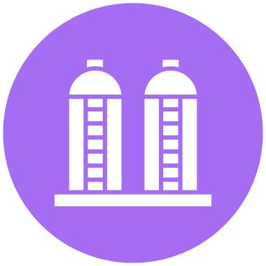 Silo Vektör Simgesi Tasarım İllüstrasyonu
