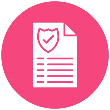 Belge Vektörü Simgesi Tasarım İllüstrasyonu