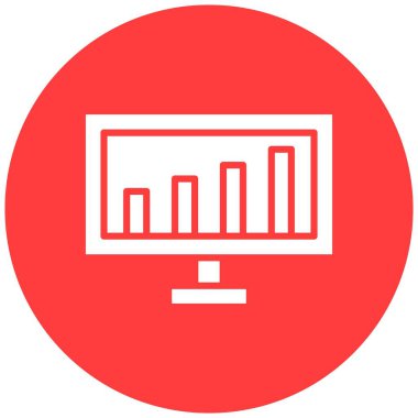 Analiz Vektörü Simgesi Tasarım İllüstrasyonu