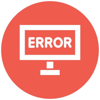 Hata Vektörü Simgesi Tasarım İllüstrasyonu