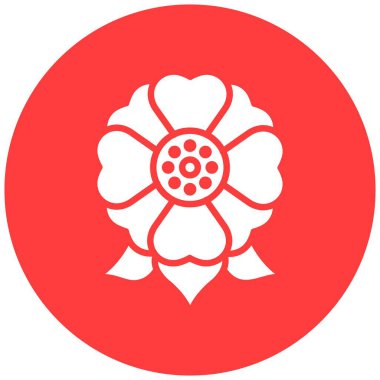 Çiçek Vektörü Simgesi Tasarım Çizimi