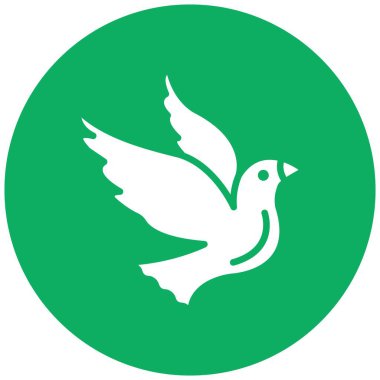 Kuş Vektörü Simgesi Tasarım İllüstrasyonu