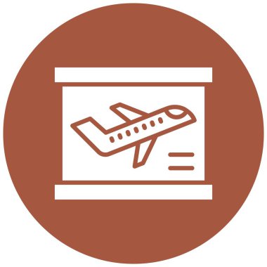 Ayrılış Vektörü Simgesi Tasarım İllüstrasyonu