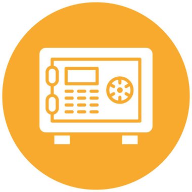 Güvenlik Kutusu Vektör Simgesi Tasarım İllüstrasyonu