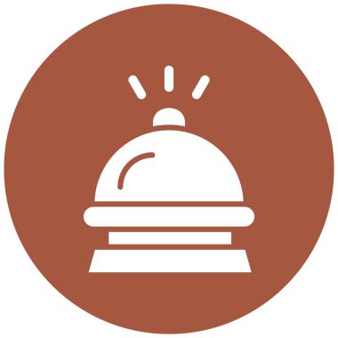 Otel Çanı Vektör Simgesi Tasarım İllüstrasyonu