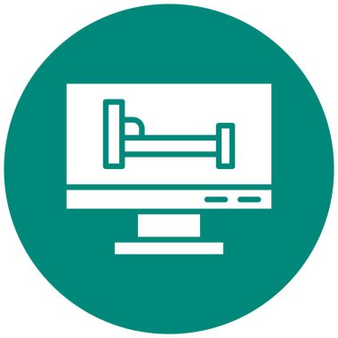 Otel Rezervasyon Vektör Simgesi Tasarımı İllüstrasyonu