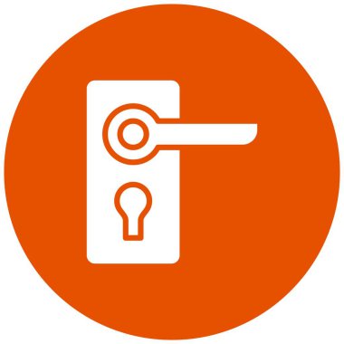 Kapı kolu Vektör Simgesi Tasarım İllüstrasyonu