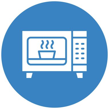 Mikrodalga Vektör Simgesi Tasarım İllüstrasyonu