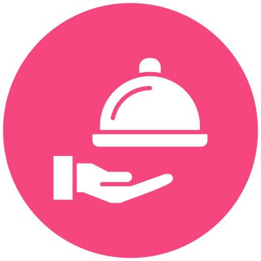 Oda servisi Vektör Simgesi Tasarım İllüstrasyonu