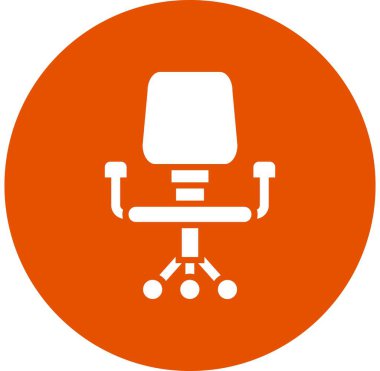 Masa sandalyesi Vektör Simgesi Tasarım İllüstrasyonu