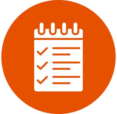 Liste Vektörü Simgesi Tasarım İllüstrasyonu