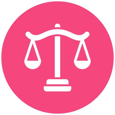 Denge Vektörü Simgesi Tasarım İllüstrasyonu