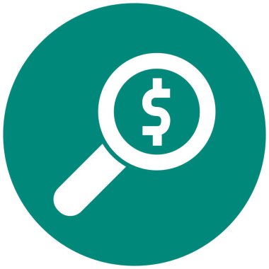 Büyüteç Vektör Simgesi Tasarım İllüstrasyonu