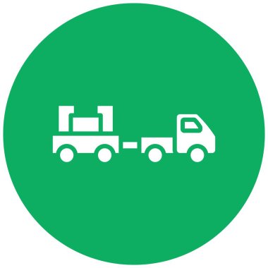 Yük kamyonu Vektör Simgesi Tasarım İllüstrasyonu