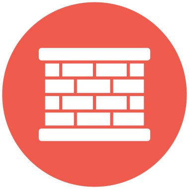 Duvar Vektörü Simgesi Tasarım İllüstrasyonu