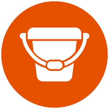 Bucket Vektör Simgesi Tasarım Çizimi