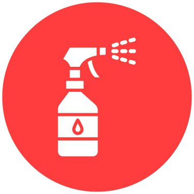 Sprey Şişe Vektörü Simgesi Tasarım Çizimi