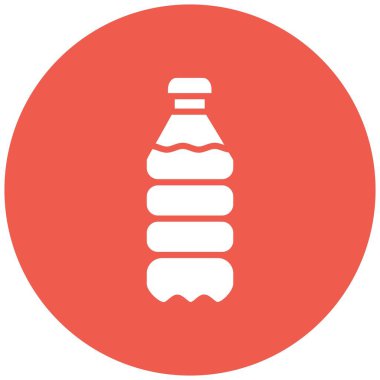 Plastik şişe Vektör Simgesi Tasarım İllüstrasyonu