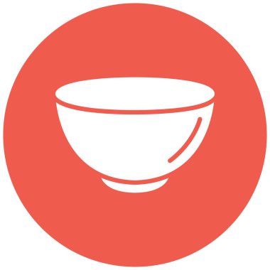 Bowl Vektör Simgesi Tasarım İllüstrasyonu