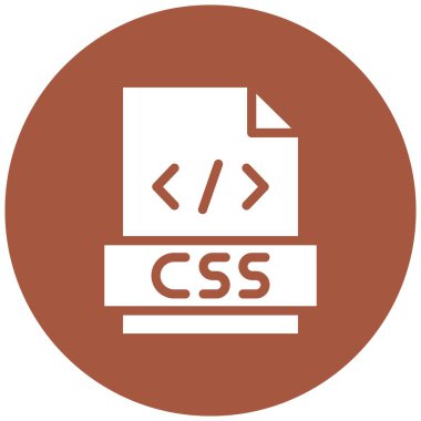 CSS Vektör Simgesi Tasarım İllüstrasyonu