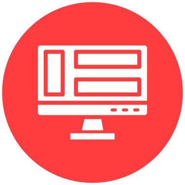 Gösterge Paneli Vektör Simgesi Tasarım İllüstrasyonu