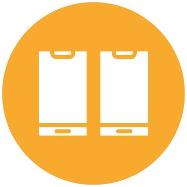 Cep telefonları Vektör Simgesi Tasarım İllüstrasyonu