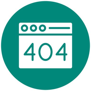 404 Hata Vektörü Simgesi Tasarım İllüstrasyonu