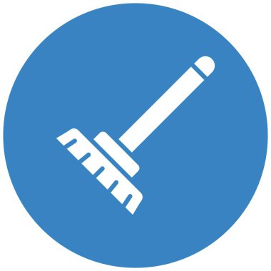 Temizleme fırçası Vektör Simgesi Tasarım İllüstrasyonu