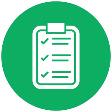 Liste Vektörü Simgesi Tasarım İllüstrasyonu