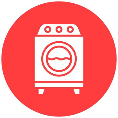 çamaşır makinesi vektör tasarım illüstrasyonu