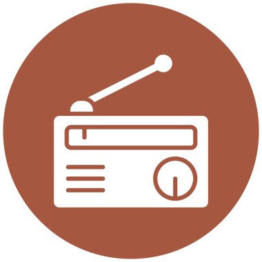 Radio Vector Icon Design Illustration clipart