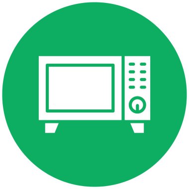 Mikrodalga Vektör Simgesi Tasarım İllüstrasyonu